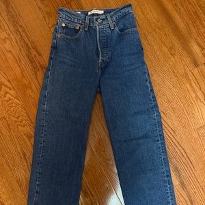 Levis ribcage straight jeans in Georgie